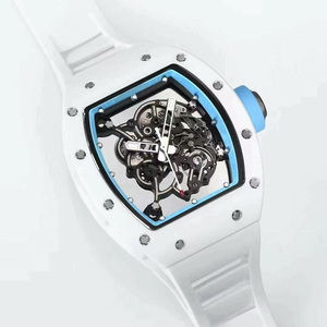 Montre mécanique automatique à cadran ajouré, mouvement monobloc sur mesure, boîtier double tube en céramique noire haut de gamme, 26 ans de succès commercial - Product Image 5
