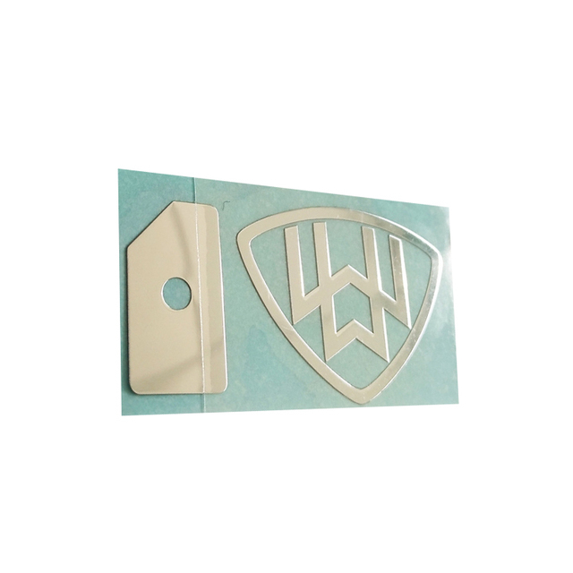 Custom Thin Self Adhesive Electroform Metal Foil Nickel Sticker Plating Product Metallic 3d Logo Sticker for Mobile Phone