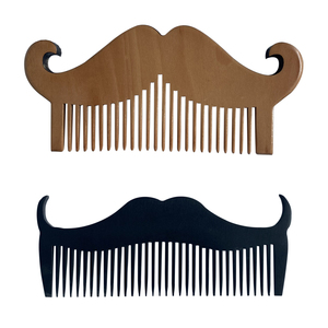 Bois de santal en bois pour hommes peigne de poche pliant barbe moustache peigne et ensemble de brosses - Product Image 1