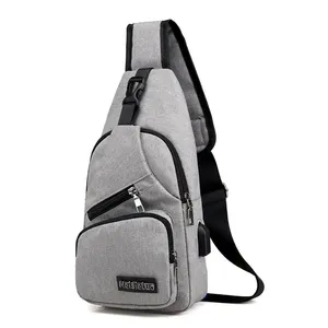 Outdoor Casual Sport Chest Bag New Messenger Fashion Small men's sling crossbody bag anti-theft chest bag