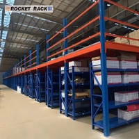 Sistema de Estanterías para Entrepiso ROCKET RACK de Alta Resistencia, Capacidad de Carga de 500 kg/m², Acero Multicapa con Recubrimiento Electrostático Antioxidante