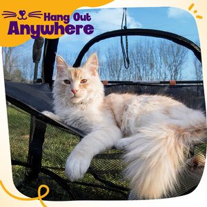 Benutzer definiertes Logo Atmungsaktives Katzen spiel zelt Tragbares, hochwertiges Reise zelt für Haustiere im Innen-und Außenbereich - Product Image 4