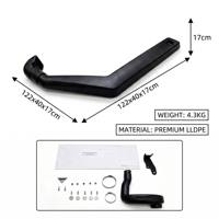 Jimny JB74 JB64 Snorkel No Drill Bolt-On Air Ram Intake Kit 2019-2026 Off-Road Wading Dust Protection