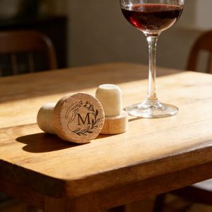 Bouchon de bouteille de vin en bois, gravure personnalisable, bouchon pour bière et champagne, pour mariage, cadeau de fête nuptiale - Product Image 5