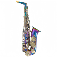 Colorful Lacquer Surface Brass Polished Rust Resistant Eb Alto Saxophone Silver Buttons Abalone Shell Inlay Keys Professional
