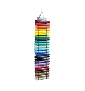 heavy duty clear PVC 24 vinyl roll holder hanging vinyl roll storage organizer foldable Vinyl Roll Storage Rack for Craft Room