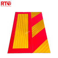 Certification Test général 10 ans acrylique rouge jaune réflecteur plaque de marquage arrière autocollant Chevron