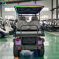 Mobil Golf Listrik Mewah Robetaa 48 Volt Legal Jalan Raya, Baterai Lithium 72V, 4 Kursi untuk Antar-Jemput Bandara