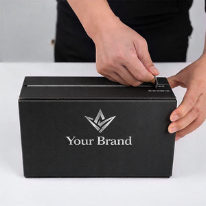 Boîte d'expédition pour nettoyant visage et soins de la peau avec bande déchirable, emballage DTC en carton ondulé B, logo personnalisé - Product Image 1