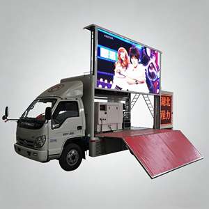 Camion publicitaire routier avec écran anti-poussière à taux <span class=keywords><strong>de</strong></span> rafraîchissement élevé et affichage multi-fenêtres pour publicité commerciale - Product Image 3