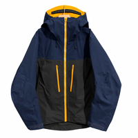 Chaqueta Impermeable de Alta Resistencia, Libre de PFC, Antiestática, para Senderismo, con Tejido Recubierto, Softshell OEM, Azul Pizarra, Azul Marino, Verde Bosque