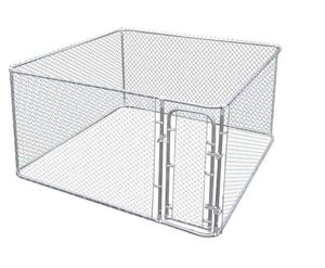 Classique 10x10x6 <span class=keywords><strong>Pied</strong></span> Galvanisé En Plein Air Chien Chenil En Acier Grillage En Métal Run Cage Parc Pour Animaux De Compagnie - Product Image 2