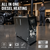 Chauffage d'air diesel portable à quatre trous en aluminium 12V 24V 5000W 8KW pour tente, bateau, bus, camion