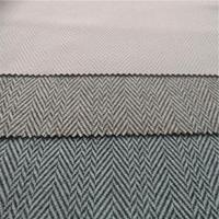 Tissu jacquard personnalisé de Chine, en maille poly classique brossée, imprimé, à motif chevron, en tweed, certifié OEKO-TEX, poids lourd pour filles et hommes