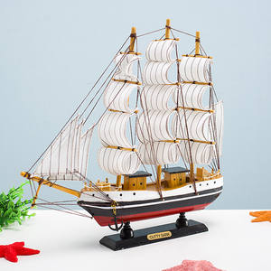 Décoration de maison moderne et écologique <span class=keywords><strong>Bateau</strong></span> <span class=keywords><strong>pirate</strong></span> en bois HYG13 Modèle Cadeau d'anniversaire Ornement pour style méditerranéen - Product Image 6