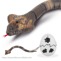 Nouveau modèle réaliste de serpent reptile Cobra RC à 4 canaux avec capteur infrarouge, jouet pour enfants