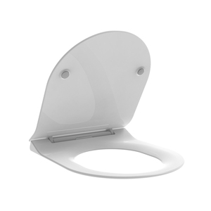 SUNTEN SU023 Couvercle <span class=keywords><strong>de</strong></span> siège <span class=keywords><strong>de</strong></span> <span class=keywords><strong>toilette</strong></span> rond ultra-mince au design moderne, à ouverture frontale, blanc, avec charnières à fermeture lente et garantie <span class=keywords><strong>de</strong></span> 2 ans - Product Image 1