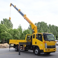 Grue mobile LUYING montée sur camion de 3 à 8 tonnes, flèche télescopique hydraulique, moment de charge élevé, composants Liuyuan, grue mobile motorisée