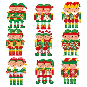 18Pcs Christmas Green Monster Thief Wooden Pendants Ornaments <strong>Wood</strong> Crafts <strong>Xmas</strong> <strong>Tree</strong> Ornaments Christmas Pendant Decorations - Product Image 4