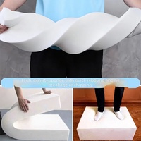 Coussin d'extérieur personnalisé à rayures, 100 % polyester, imprimé numériquement, pour siège long, rembourrage haute densité, amovible et lavable