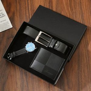 Luxury High Quality Mens Gift <b>Set</b> Wholesale Corporate Business Accessories Wallet Belt Watch Pen Keychain Gift Box Anniversary - Product Image 2