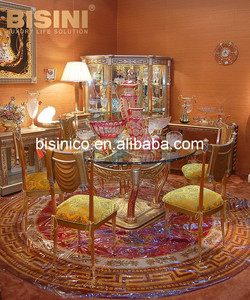 Sofá rojo y dorado Suite Salon, estilo italiano, mueble de salón - Product Image 6