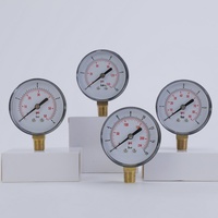 HUBEN Y50 Plastic Radial Pressure Gauge High Precision Manometer 0-10bar for Water Air Conditioning Oil Hydraulic Applications