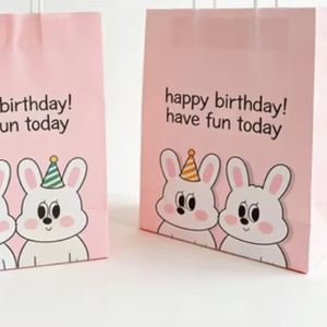 Bolsa de Papel Kraft de Lujo Personalizada, Diseño Plano para Supermercados, Exhibiciones y Promociones, Impresión Offset en Superficie - Product Image 1