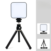 Lumière vidéo 2500-6500K, éclairage portable pour caméra LED avec sabot froid, panneau lumineux rechargeable à intensité variable Type C