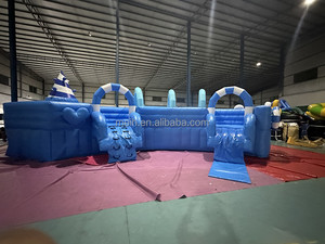 Belle conception du monde de glace de glissière gonflable commerciale de parc aquatique avec la Offre Spéciale de piscine - Product Image 3