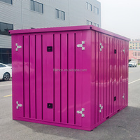 Maison de conteneur caravane portable et mobile pliante de 20 pieds deux pièces une salle maison pliante préfabriquée avec sentier