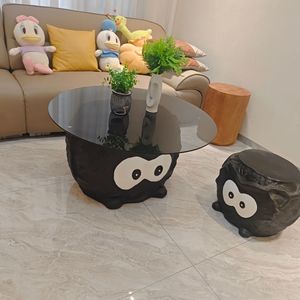 Lámpara LED de <span class=keywords><strong>Totoro</strong></span> de Hayao Miyazaki, Miniatura de Hada Luminosa, Linda Bola de Carbón Negra, Multifuncional, Minimalista Moderna, para Café - Product Image 4