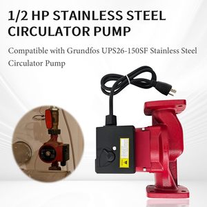 Bomba de Circulación QuenPenge de 0.5 HP, 115V, Conexión de Brida de 1 Pulgada, Tres Velocidades, para Agua Caliente - Product Image 6