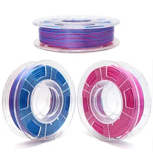 GUCAI3D printer filament supplier 3d silk pla dual color filament 1.75mm 1kg 2 in 1silk pla filament