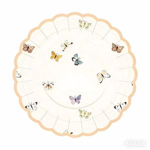 Juego de Platos de Papel de 9 Pulgadas con Diseño de Flores y Mariposas para Fiestas Infantiles, Artículos de Cumpleaños al por Mayor - Product Image 4