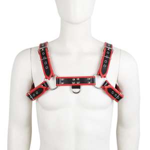 Harnais de bondage en cuir de qualité supérieure, jouets sexuels pour gays, costume d'esclave sexy, érotique masculin - Product Image 1