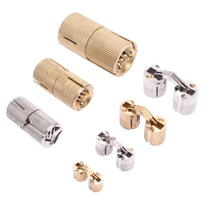 Copper Concealed Hinge Flush Mount Silent Furniture <b>Hardware</b> For Wooden Boxes And High-End Furniture - Product Image 2