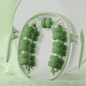 Rodillo Masajeador de Piernas Elástico, Rodillo de Ejercicio para Relajación y Desarrollo Muscular, Rodillo de Siete Ruedas para Pantorrillas, Abrazadera de Masaje para Piernas - Product Image 6