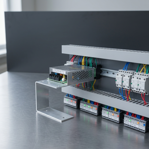 Industrial DC-DC Electrical Control Cabinet Interior Organized Wiring Power Supply Circuit Breakers for <b>LED</b> <b>Lighting</b> Automation - Product Image 2