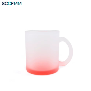 升华磨砂玻璃杯定制热转印标志咖啡杯圣诞杯礼品可爱茶奶杯 - Product Image 2