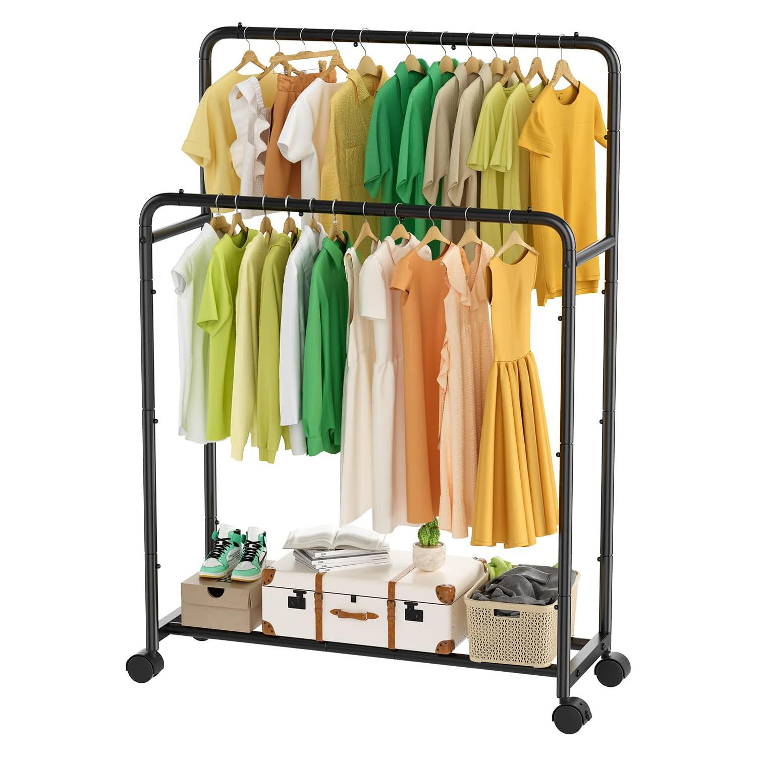 ราวคู่สีดำ 110ซม