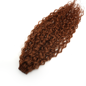 天然未加工欧洲雷米原生双拉丝卷曲波浪人发海滩波浪天才级发束发辫 - Product Image 5