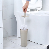 Ensemble de salle de bain FF308 6 pièces Brosse de toilette Porte-brosse à dents Porte-savon Poubelle Accessoires de salle de bain pour la maison et l'hôtel