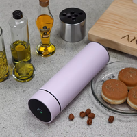 Flacon à vide électronique en acier inoxydable de 500ml LED écran tactile contrôle de la température couvercles de boissons utilisation de bureau à domicile eau bouillante