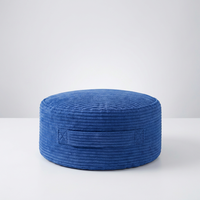 Fauteuil pouf convertible et pliable de 24 pouces au design français, confortable, avec rangement pour animaux en peluche, pour enfants