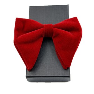 Nœud <span class=keywords><strong>Papillon</strong></span> en Velours Pré-noué Ajustable pour Hommes, Grande Taille, Formel, Uni, pour Smoking - Product Image 1