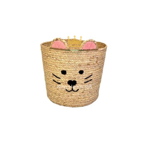 Panier de rangement en jacinthe d'eau du Vietnam pour cuisine extérieure, organise l'espace, idéal pour le salon - Vente chaude - Product Image 3