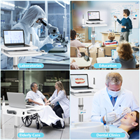 Chariot mobile de numérisation dentaire médicale, scanner oral, chariot à outils, alimentation UPS avec support de plateau