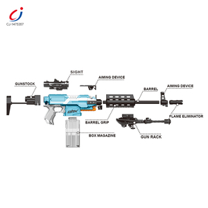 สินค้าใหม่กลางแจ้งของเล่นขายร้อนปืนกระสุนอ่อนของเล่น,แบตเตอรี่พลาสติกดำเนินการกับกล้องโทรทรรศน์ของเล่นปืนกระสุนอ่อน - Product Image 2