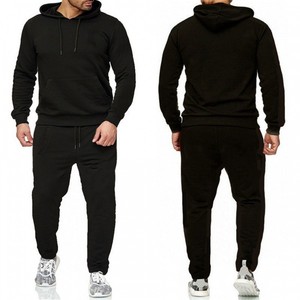 Conjunto de Sudadera con Capucha para Hombre, Transpirable, Forro Polar, Poliéster/Algodón, 400g, Sin Costuras, Ropa Deportiva Informal - Product Image 5